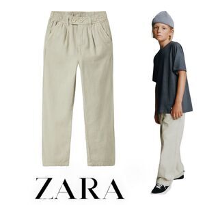 ZARA Kids |  Sand | DOUBLE BUTTON CHINO PANTS